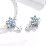 Ezüst charm, tengeri csillag