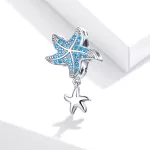 Ezüst charm, tengeri csillag