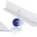 Ezüst charm, hópehely