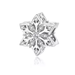 Ezüst charm, hópehely