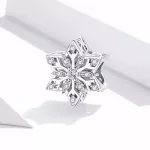 Ezüst charm, hópehely