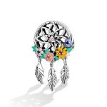 Ezüst charm, álomfogó