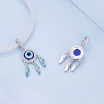 Ezüst charm, álomfogó