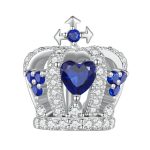 Ezüst charm, korona