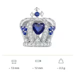 Strieborný charm, koruna
