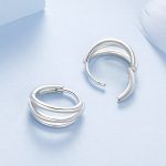 Ezüst karika-fülbevaló