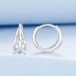 Ezüst karika-fülbevaló