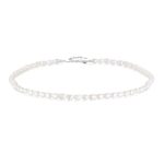 Ezüst női nyaklánc gyöngyökkel