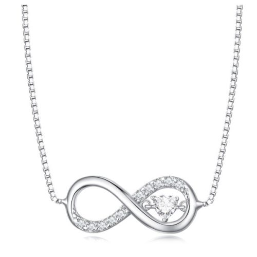 Ezüst női nyaklánc a végtelen jelével