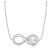 Ezüst női nyaklánc a végtelen jelével