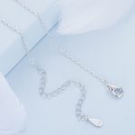 Ezüst női nyaklánc kulcsmedállal