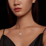 Ezüst női nyaklánc kulcsmedállal