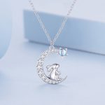 Ezüst női nyaklánc nyuszival