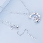 Ezüst női nyaklánc nyuszival