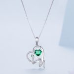 Ezüst női nyaklánc kígyómedállal