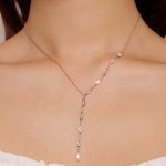 Ezüst női nyaklánc, hosszú