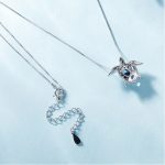 Ezüst női nyaklánc teknősmedállal