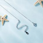 Ezüst női nyaklánc teknősmedállal