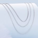 Ezüst női nyaklánc, háromsoros