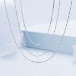 Ezüst női nyaklánc, háromsoros