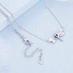 Ezüst női nyaklánc szitakötőmedállal