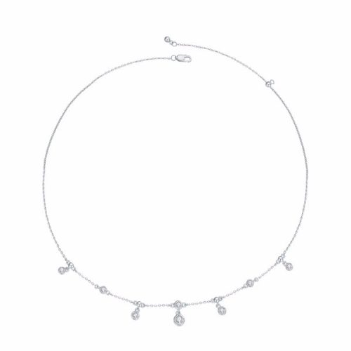 Ezüst nyaklánc függőkkel