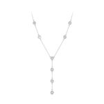 Ezüst női nyaklánc hosszú medállal