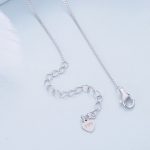 Ezüst női nyaklánc, dupla medállal