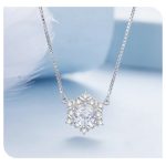 Ezüst nyaklánc hópihemedállal