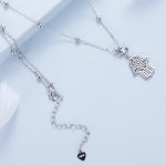 Ezüst női nyaklánc hamszamedállal