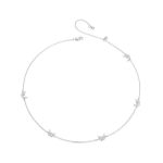 Ezüst nyaklánc pillangókkal