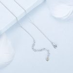 Ezüst női nyaklánc lakatmedállal