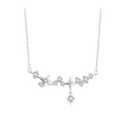 Ezüst női nyaklánc csillagokkal