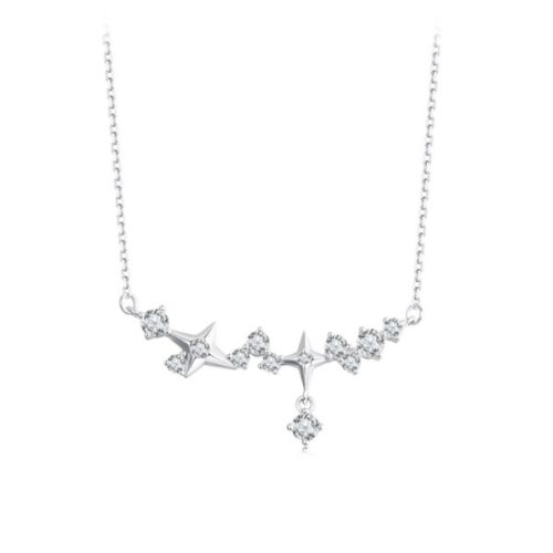 Ezüst női nyaklánc csillagokkal