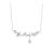 Ezüst női nyaklánc csillagokkal