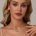 Ezüst női nyaklánc csillagokkal