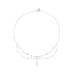 Ezüst nyaklánc bojttal