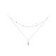 Ezüst női nyaklánc kagylómedállal