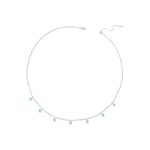 Ezüst nyaklánc türkizmedálokkal