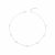 Ezüst nyaklánc fehér gyöngyökkel