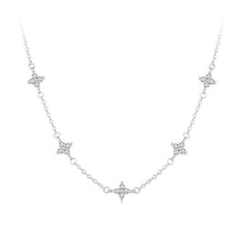 Ezüst női nyaklánc csillagokkal