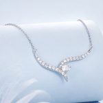 Ezüst női nyaklánc cirkóniumkristállyal