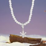 Ezüst nyaklánc hópihemedállal
