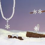 Ezüst nyaklánc hópihemedállal