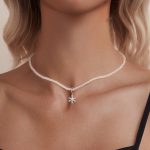 Ezüst nyaklánc hópihemedállal