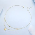 Ezüst nyaklánc napmedállal