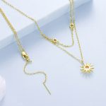 Ezüst nyaklánc napmedállal