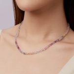 Ezüst nyaklánc fluoritkristállyal