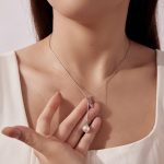 Ezüst nyaklánc fehér gyönggyel