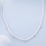 Ezüst nyaklánc gyöngyökkel